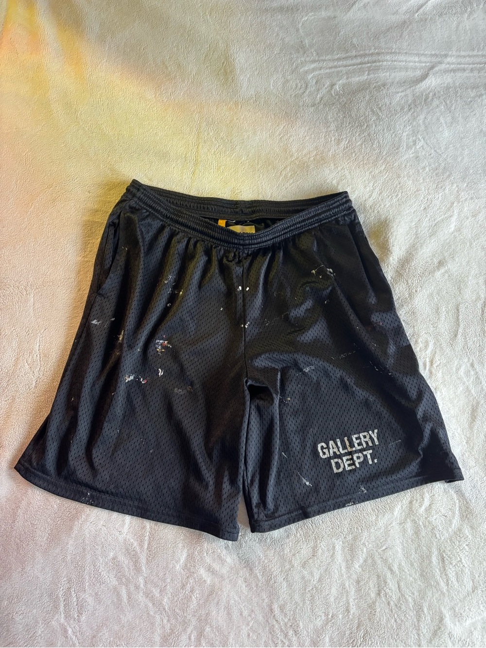 Gallery Dept Men's Black Mesh Athletic Shorts